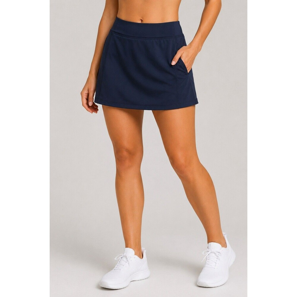 LE LIS Navy Blue Athletic Skort Women’s Medium Stretch Active Tennis Golf